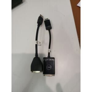 DELL High Speed Display port DP Male To DVI-D Male Cable Adapter & HDMI Adapter